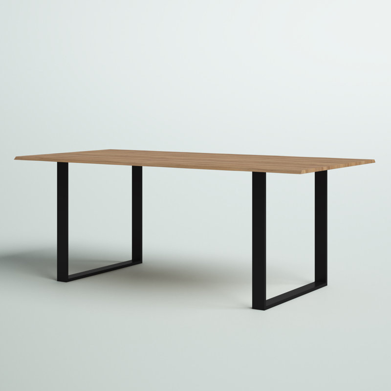 Harper Metal Base Dining Table, H77 x L200 x W100cm
