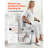 Raised Toilet Seat with Arms, 300 lbs Load Capacity, 3-Level Adjustable Height, Widened Commode Elevated Toilet Seat Riser with Padded Handles for Seniors, Elderly, Handicap, Disabled, Adults