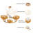 Ffraid Light Gold Unique/Statement Bird Nest Pendant Lights
