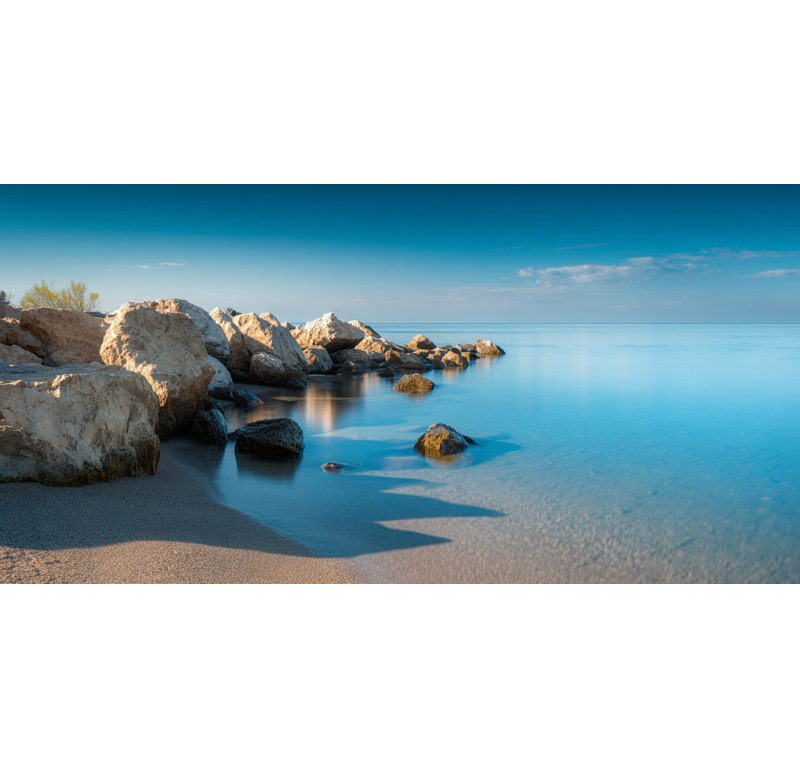 Art mural sur toile Rocky Lake Passage, H 27,5 po x l 55 po x P 1,5 po
