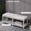 Mae Polyester Blend Upholstered Storage Bench-1759491150