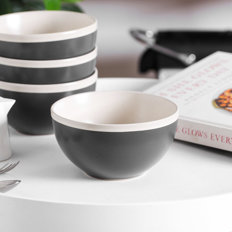Stone Lain Serenity Bowl Set Stoneware, Gray