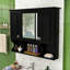 Modern Minimalist Bathroom Mirror Cabinet with Adjustable Storage-560130421