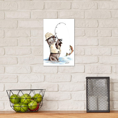Natures Fisherman by Holly Simental - Wrapped Canvas Print