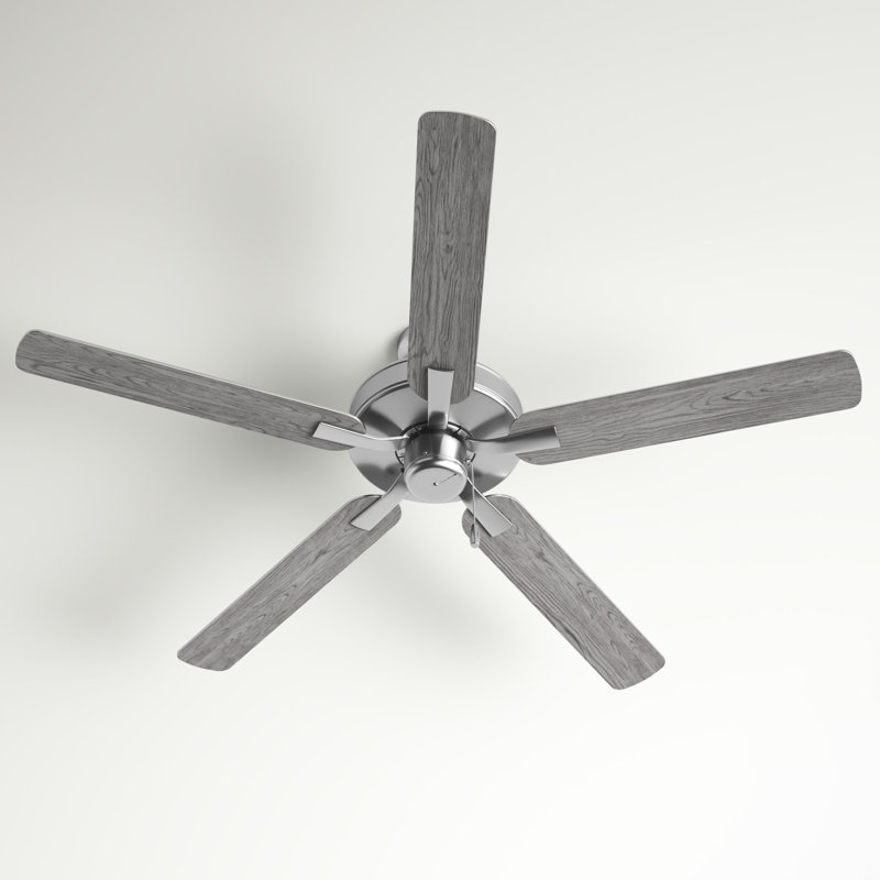 Brushed Nickel 52'' Ceiling Fan with Reversible Blades