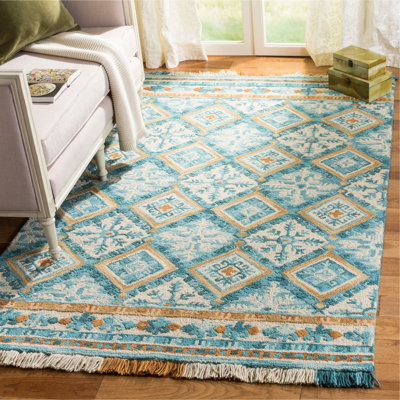Jahiem Hand-Tufted Wool/Cotton Ivory Area Rug