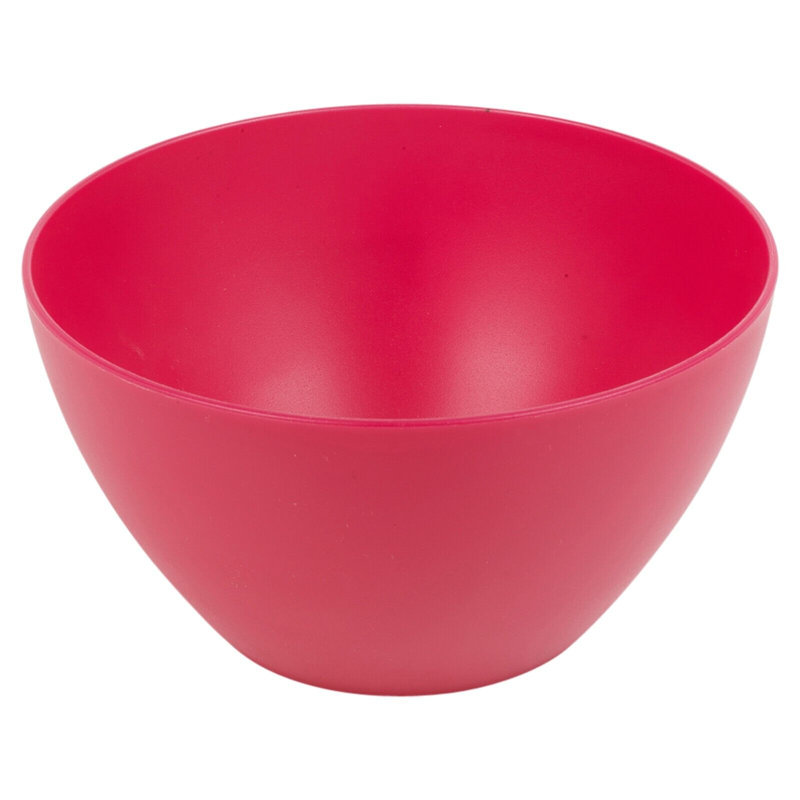 Blue  6Pc Unbreakable Reusable Coloured Plastic Deep Soup Cereal Bowls Party Tableware, Fuchisa