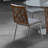 Bjorn Armless Dining Chairs in Brushed Stainless Steel Finish and Walnut Back (Set of 2)-23206509