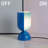 9" Modern Glass Table Lamp with E12 Base & In-Line On/Off Switch – Compact Accent Lighting for Bedroom or Living Room-1946501669