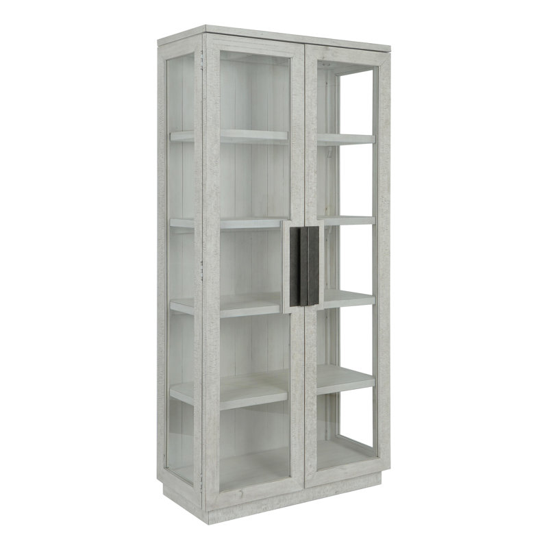 Larson Reclaimed Pine Wood Cabinet, White Wash