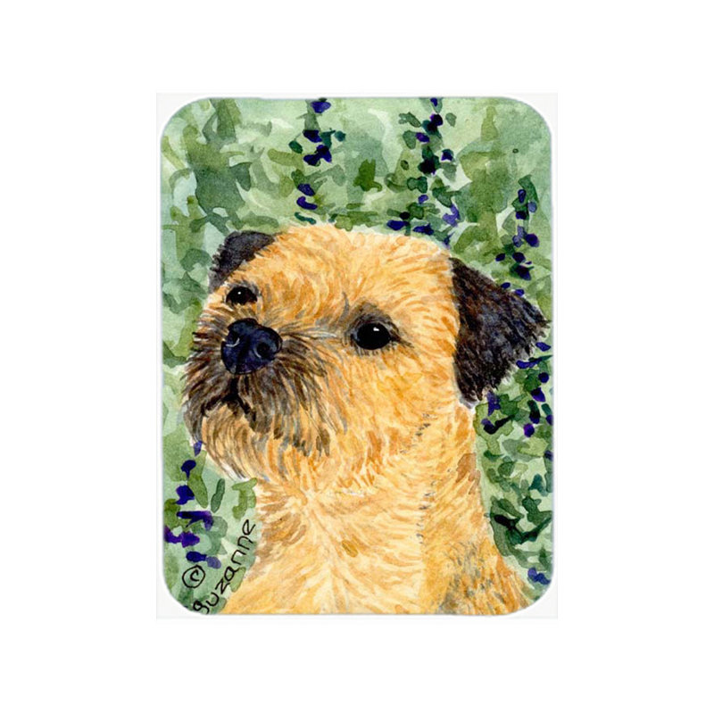East Urban Home Border Terrier Heat Resistant Glass Cutting Board