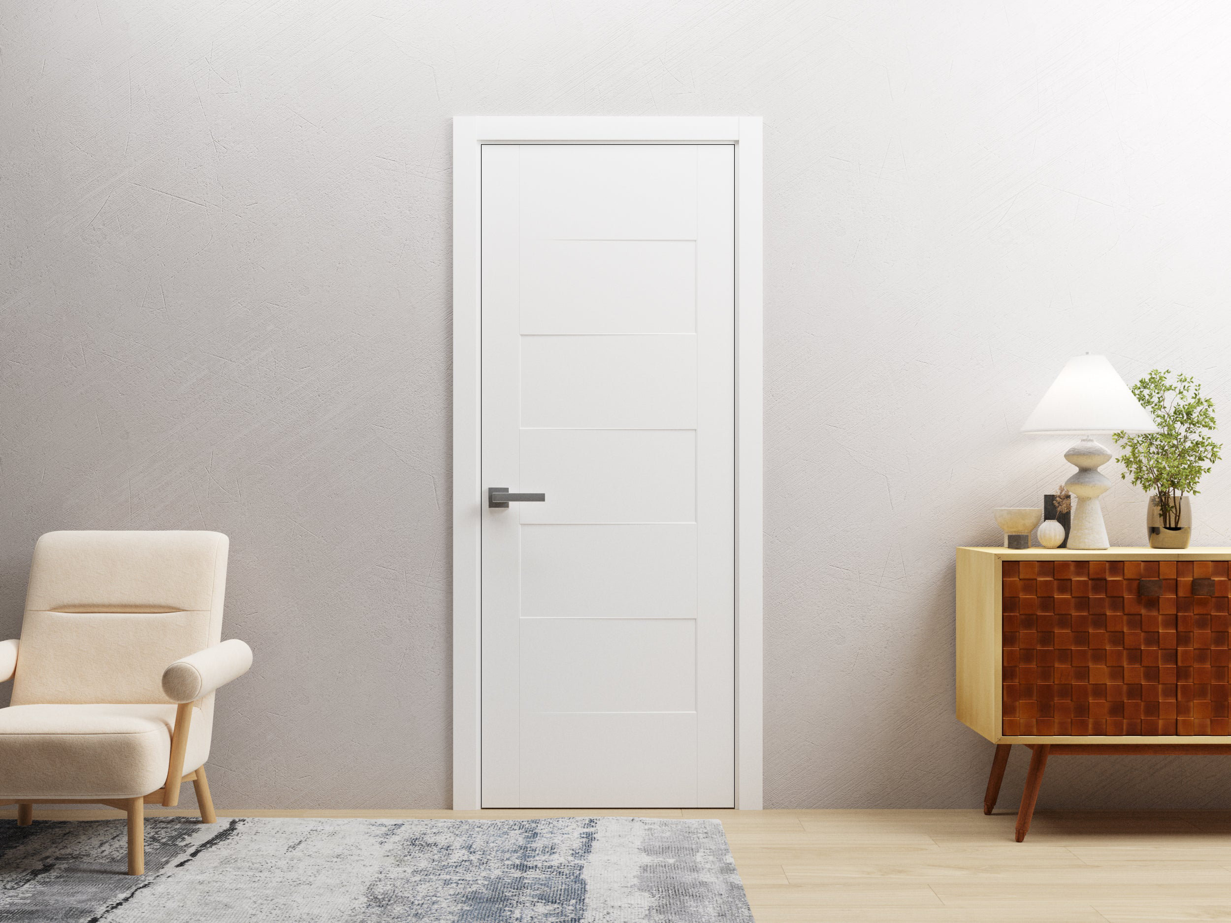 VDomDoors Paneled Solid Wood Standard Door | Wayfair