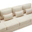 Bobi 4 Seater Linen Sofa & Chaise-1432732423