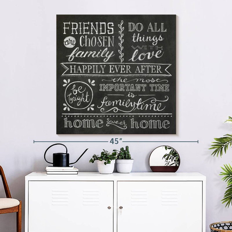 Plaque murale Inspiration tableau noir I, H 33 po x l 33 po