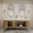 83.4" Wall-Mounted Double Bathroom Vanity Set-70381378