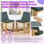 Ensemble de 2 chaises d'intérieur en bois d'hévéa avec capacité de poids de 250 lb-545586532