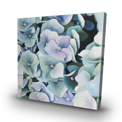 Hydrangea plant - 32"x32" art on canvas