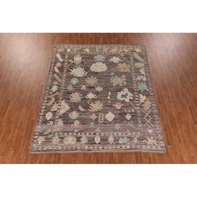 Tapis turc en laine fait à la main Oushak 9 x 11