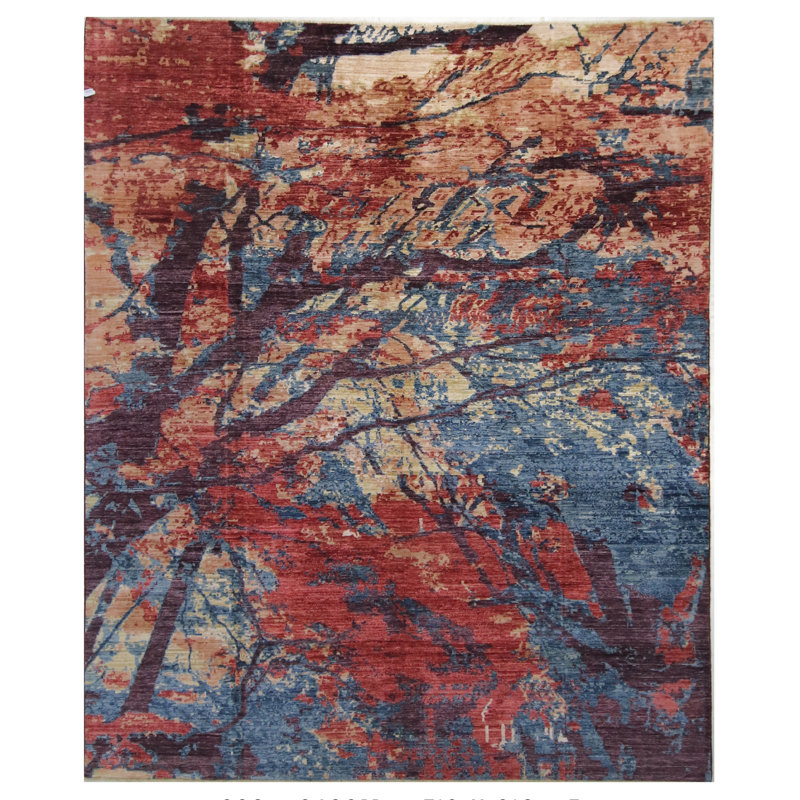 Hand Knotted Wool Area Rug