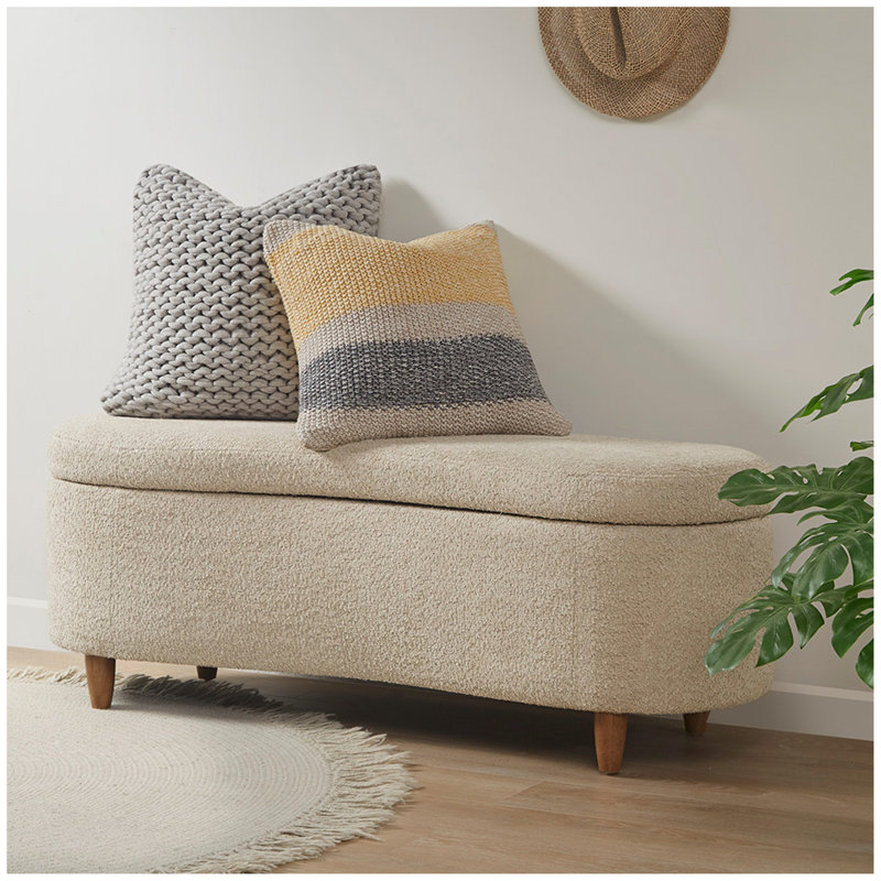 Banc de rangement Boucle, Taupe