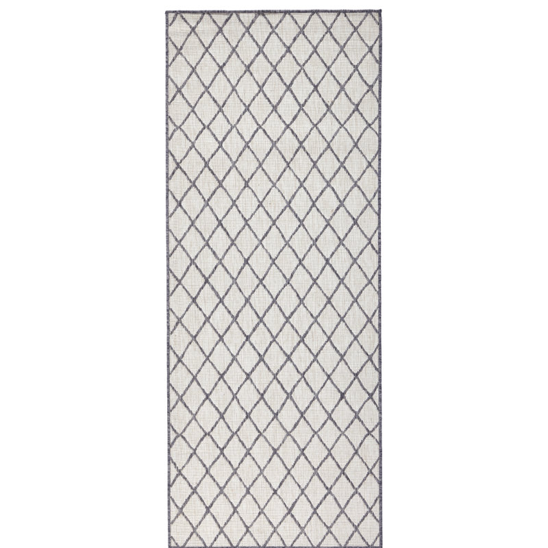 Malaga Flatweave Light Grey Rug, Runner 80 x 250 cm