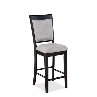Tabouret de bar 2 pièces noir