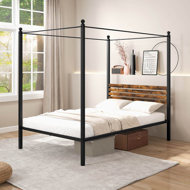 Willowdean Metal Canopy Bed, Full