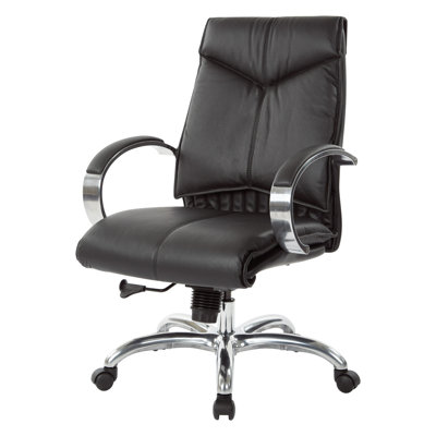 Deluxe Genuine Leather Conference Chair by Office Star Products