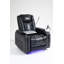 Fauteuil inclinable Power Zero Gravity avec fonctions multifonctionnelles - Accoudoirs de rangement et porte-gobelet - Table pour ordinateur portable et porte-téléphone - Lampe de lecture et DEL - Inclinaison en position infinie pour le salon et le bureau-434414480