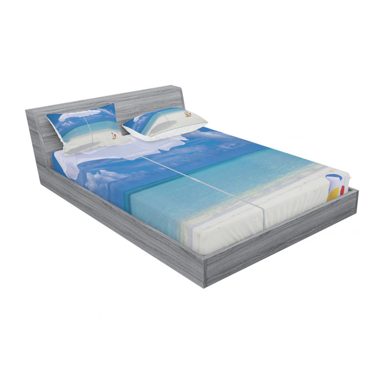 Microfiber Sheet Set, Queen Sheet Set with Fitted Sheet