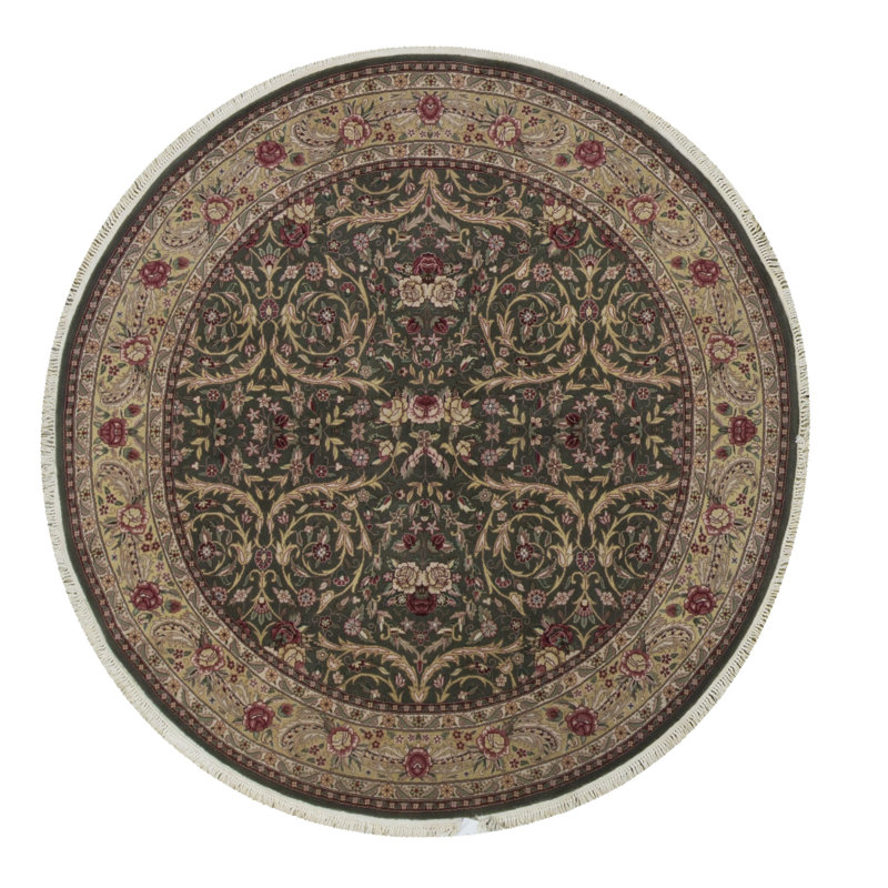 Jahan One-of-a-Kind Round 6' X 6' Hand Knotted Area Rug