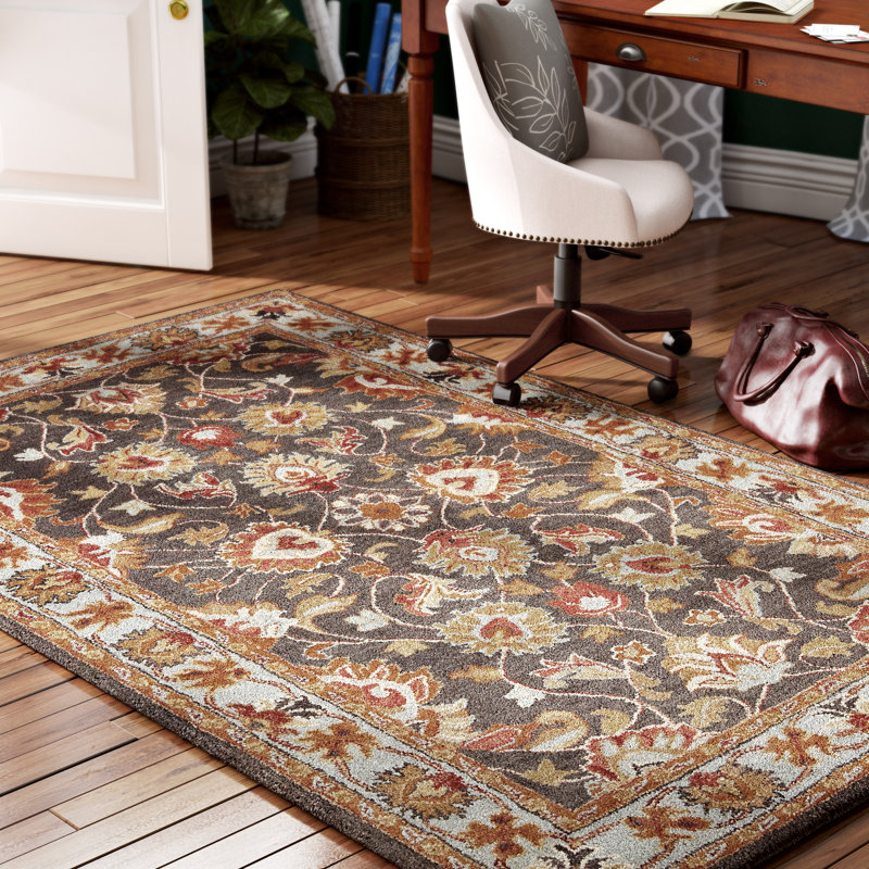 Teshina Hand Tufted Wool Rug, Rectangle 7'6" x 9'6"