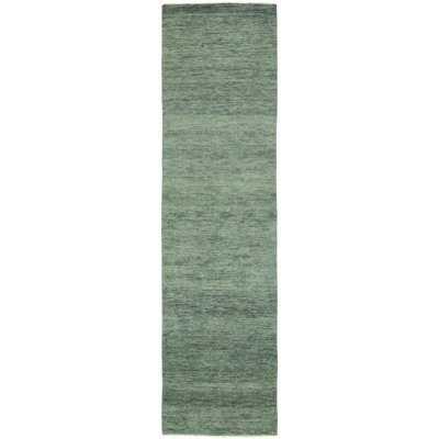Jaipur Living Origin SAG08 Handknotted Solid Teal and Green Area Rug (6'x9')