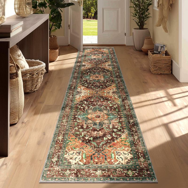 Tapis de couloir de cuisine Boho, Tapis de couloir 2 pi x 8 pi