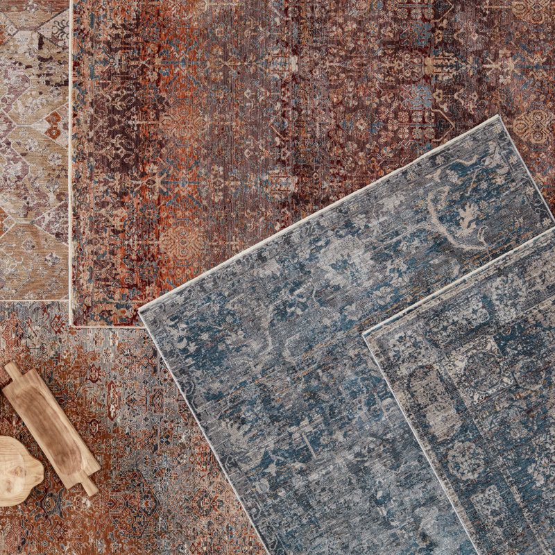 Devoss Floral Indoor Rug, Rectangle 5' x 8'