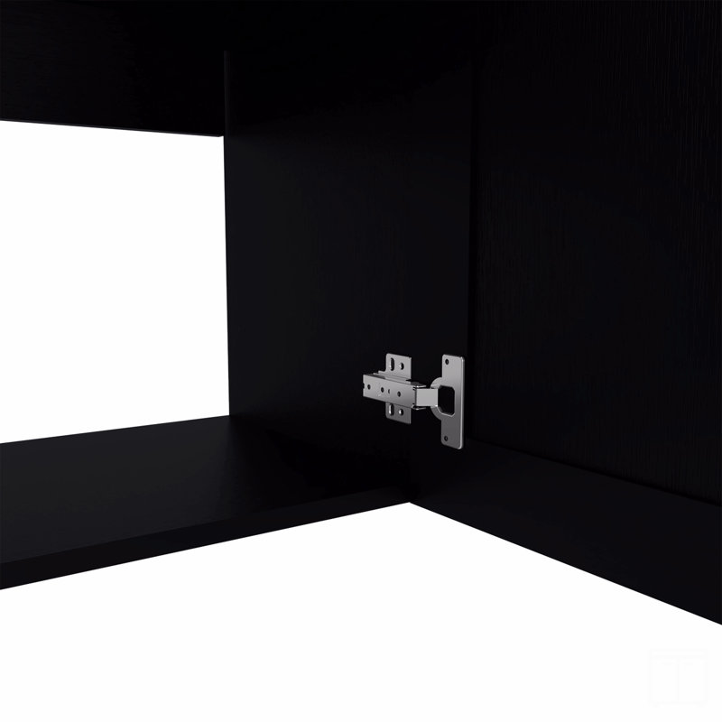 Armoire murale, 2 portes, Noir