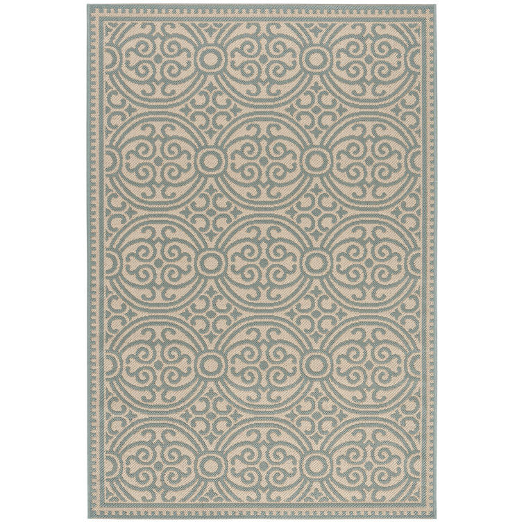 Kirtley Geometric Hand Woven Indoor / Outdoor Area Rug