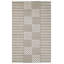 Rectangle Geometric Hand Tufted Wool Area Rug in Ivory/Gray-180834951