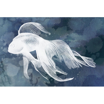 Indigo Fish I by Grace Popp - Wrapped Canvas Print