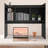 PVC Desk Storage Hutch With 6 Shelves For Computer Desk-1765649081