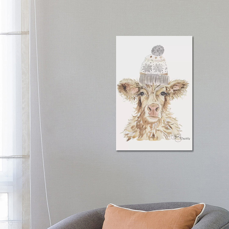 Cozy Cow 1 Piece Wrapped Canvas Wall Art, 66.04 cm H x 45.72 cm W x 1.91 cm D
