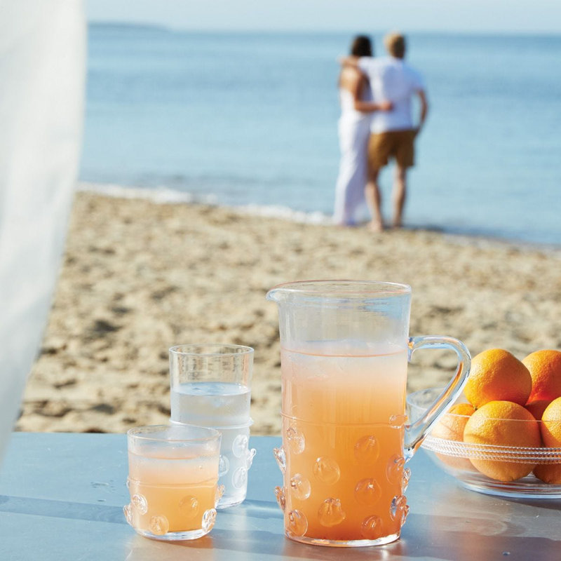 Florence 1.5 Qt Clear Glass Bohemian Pitcher