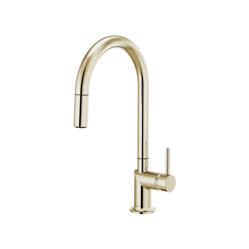 Odin® Pull-Down Faucet with Arc Spout, Lever, Polished Nickel