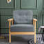 Fauteuil en lin 21,26 po Brookville