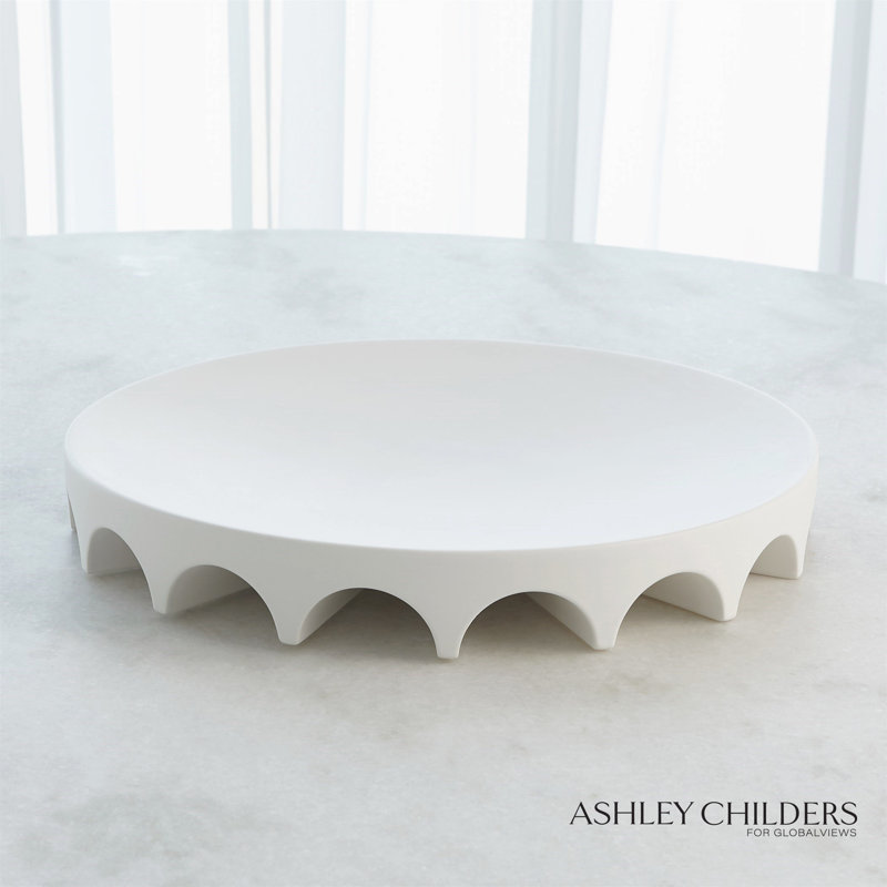 Arches Tabletop Pedestal, 2.50" H x 18.25" W x 18.25" D