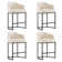 Canio Upholstered Counter Stool with Metal Frame