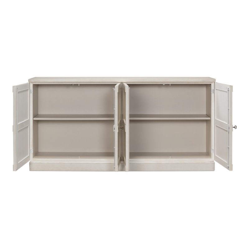 Montgomeryville 75'' W Solid Wood Sideboard, Whitewash