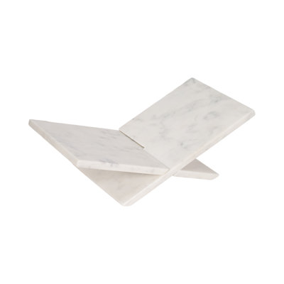 Marble Decorative Book Stand for Shelf Decor and Bookshelf Styling – Artisan Craftsmanship Bookstand for Office Display or Home Accents – Stylish Holder for Book Lovers and Desk Decor - 18"
