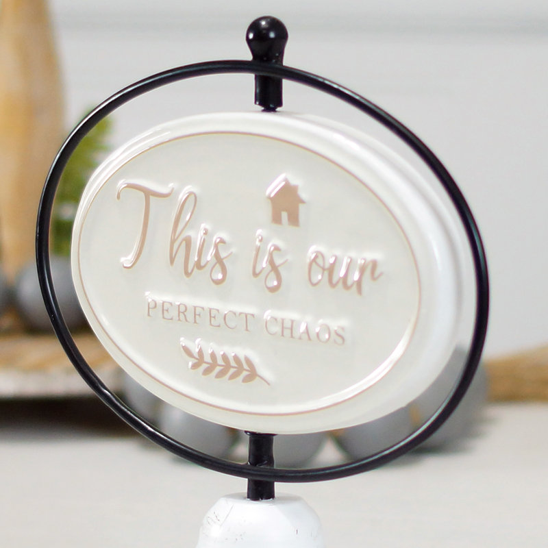 Plaque de table en métal 9 po