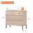 Union Rustic Modern Minimalist Wooden Nightstand Set Of 2,31.5" Large End Table With 3 Drawers,Reeded Design Bedside Table For Bedroom, Living Room,Entryway-1950942394